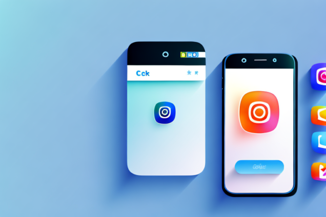 A smartphone with an instagram app open