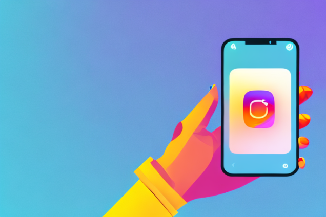 A hand holding a smartphone