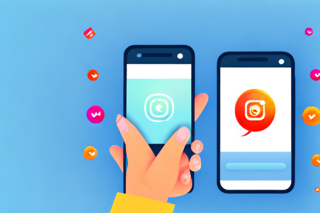 A mobile phone with an instagram app open