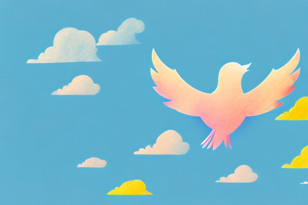 A colorful bird soaring through the sky