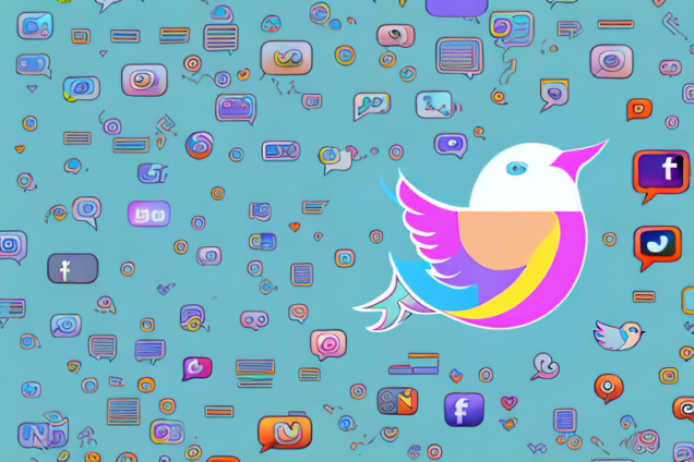 A bird flying over a landscape of colorful