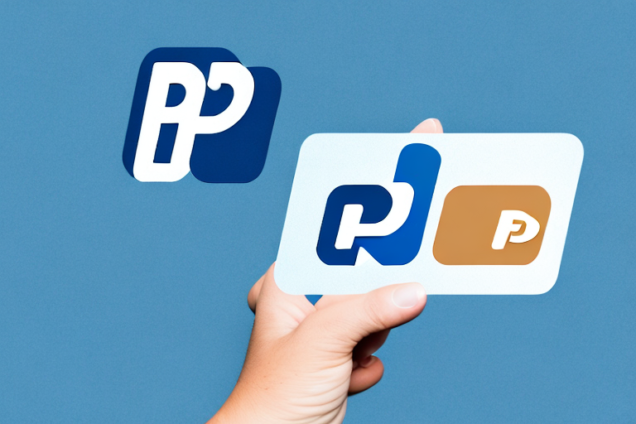 A hand holding a paypal card