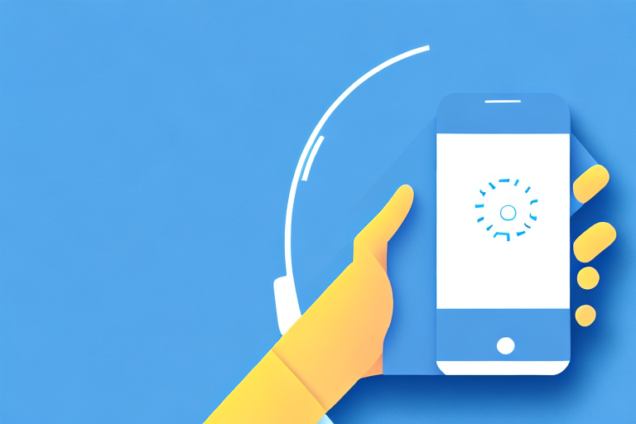 A hand holding a smartphone